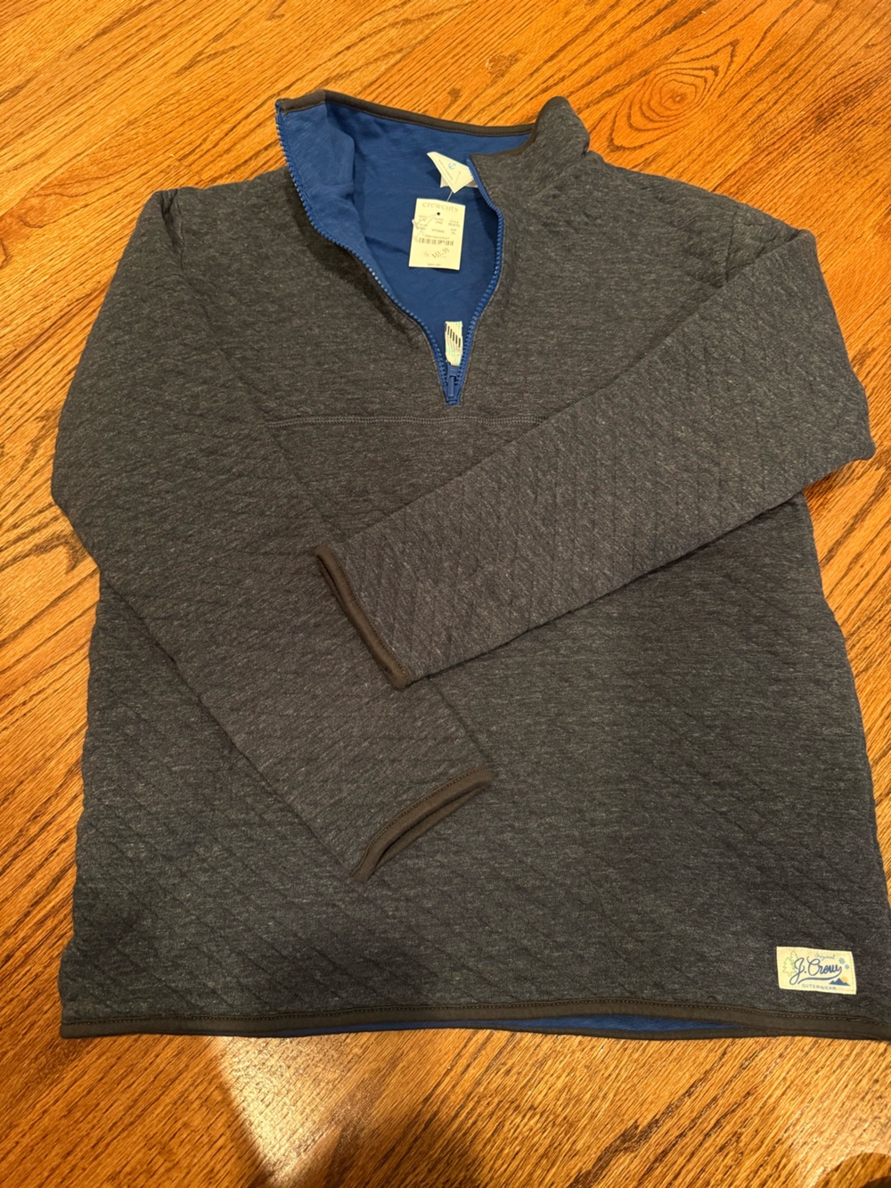 Crewcuts Dark Charcoal Quilted Blazer